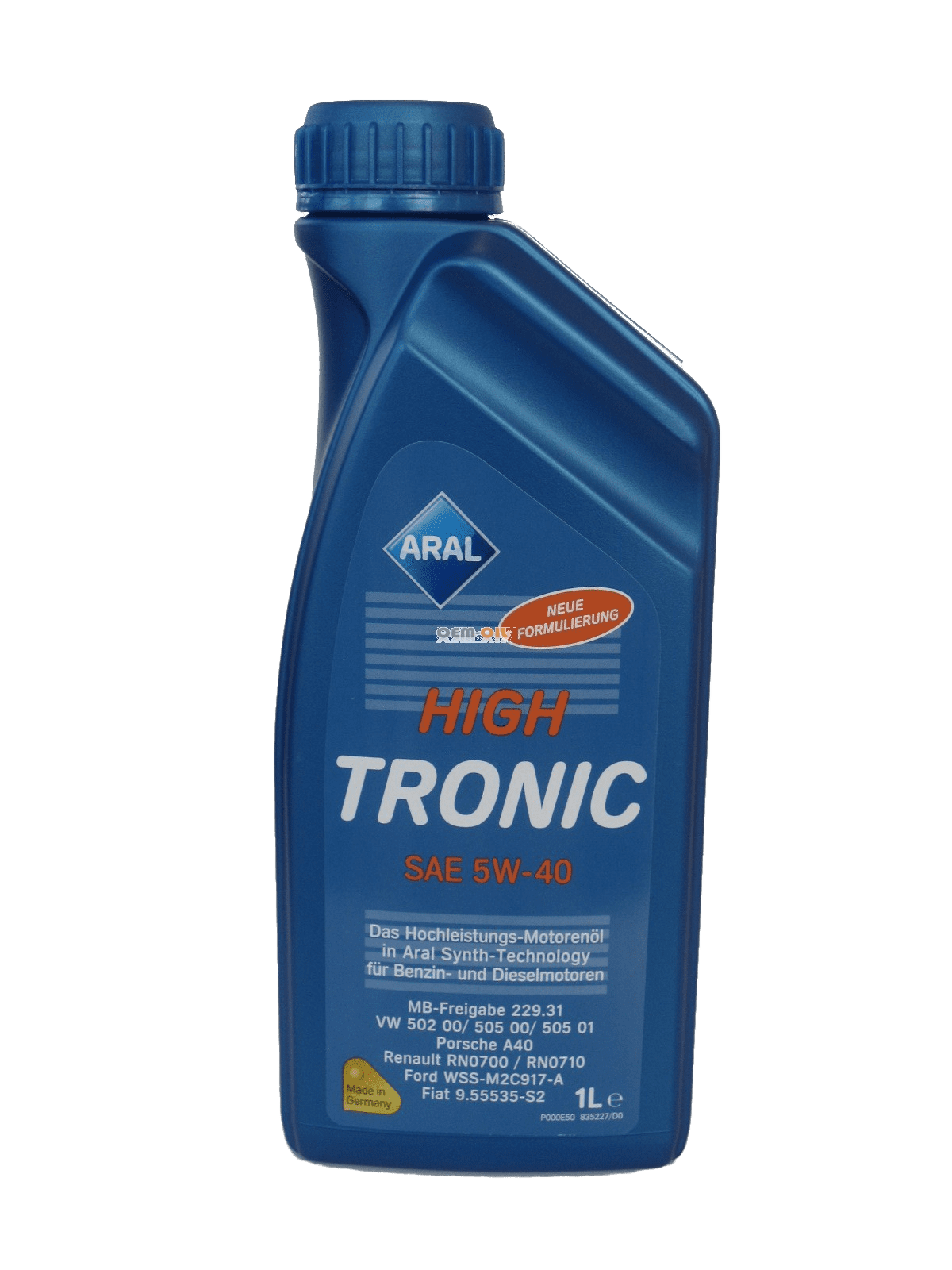 Моторное масло Aral HighTronic 5W-40, 1л